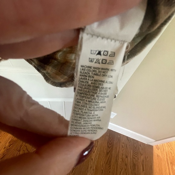 Lucky Brand Men's Brown Plaid Shirt with Pearl snaps - Picture 11 of 12